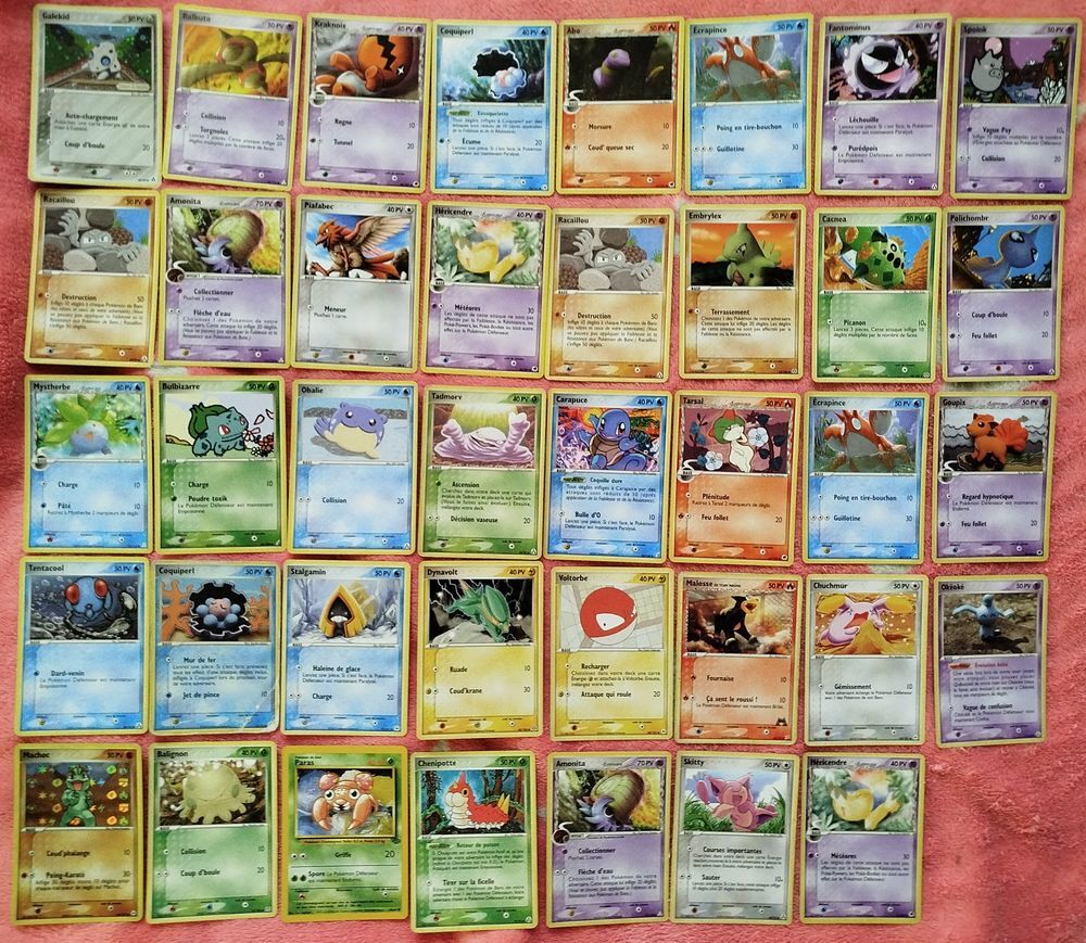 Lot de 39 cartes Pok&eacute;mon Consoles et jeux vidéos