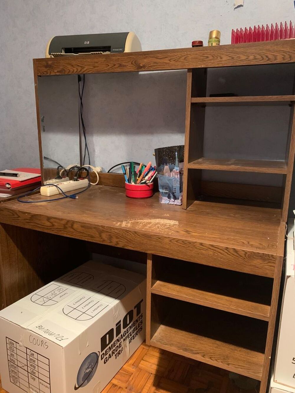 Meuble de bureau en 3 parties avec tablette pour coin Meubles