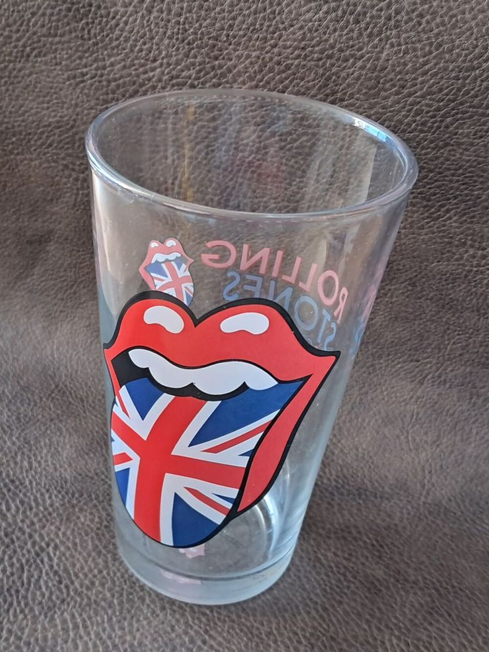 Lot de 2 verres Rolling Stones licks great britain collector 