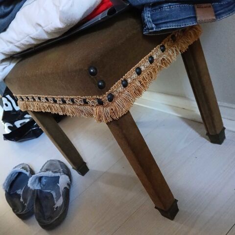 Banc velours vert bronze 70 Ézanville (95)