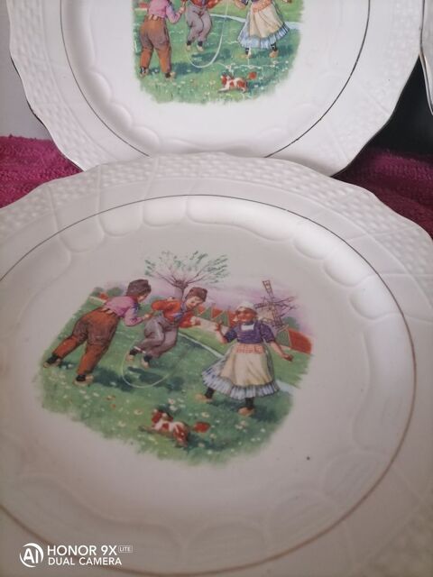 6 assiettes anciennes 65 Taingy (89)