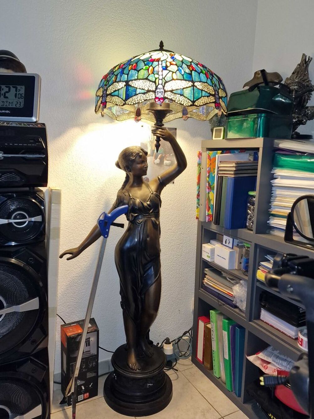 belle statue &eacute;clairage 