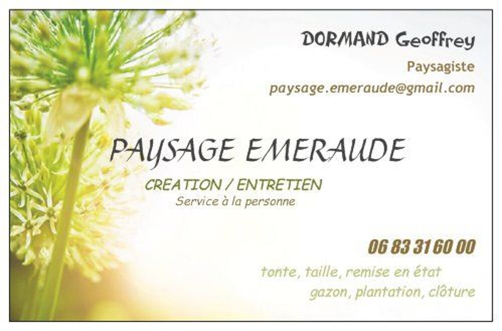   PAYSAGE ÉMERAUDE  