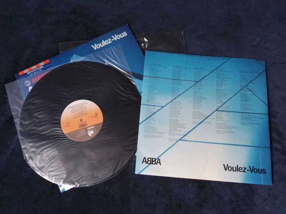 ABBA TRES RARE VINYL LP 33 TOURS PRESSAGE JAPON "VOULEZ-VOUS CD et vinyles