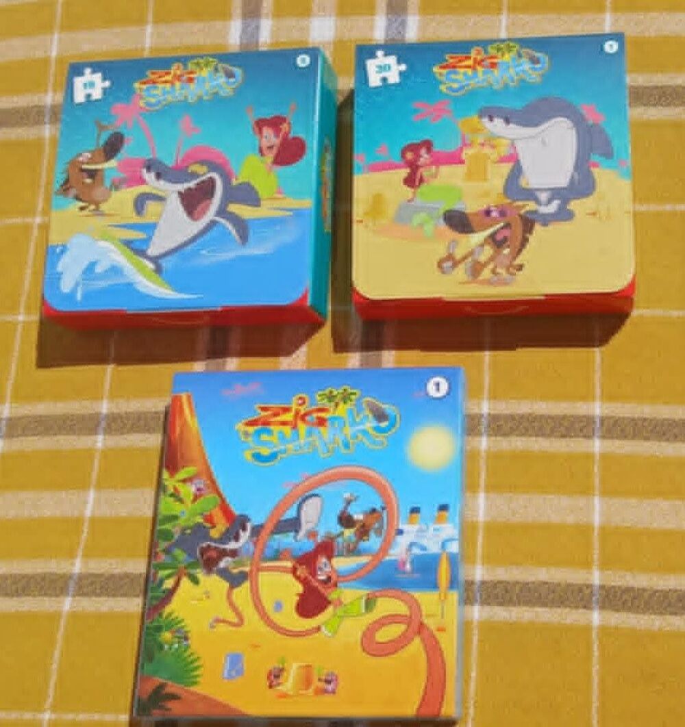 Lot de 3 Puzzles " Zig et Sharko " : Mc Donald's - Neuf Jeux / jouets
