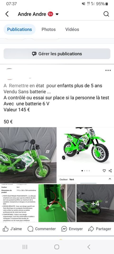 Moto enfants 50 Hom�court (54)
