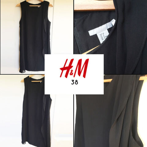 Robe chic en voile noir H&M 38 15 Marcq-en-Barœul (59)