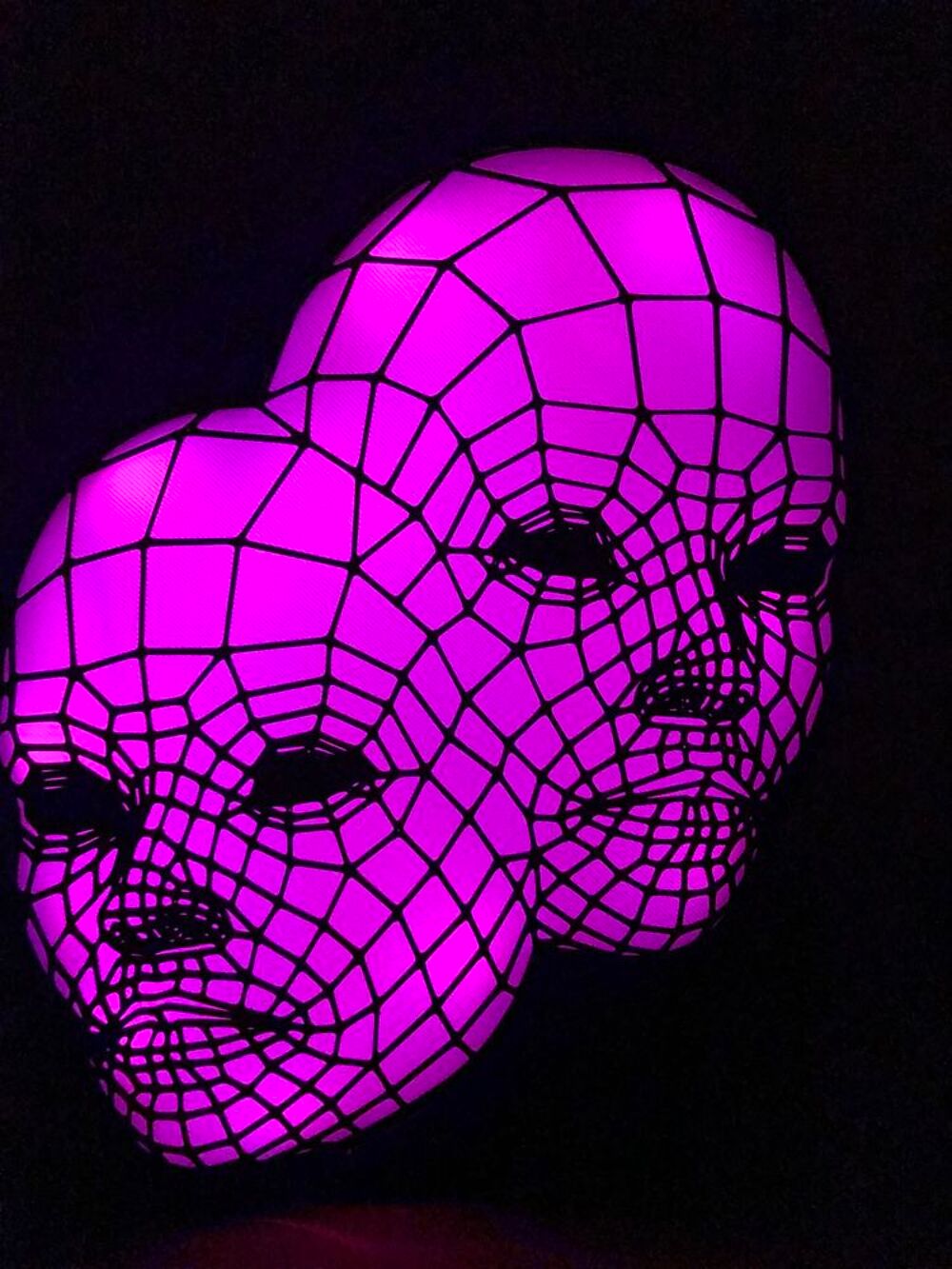lampe TETES 3D eclairage Leds USB couleur Décoration