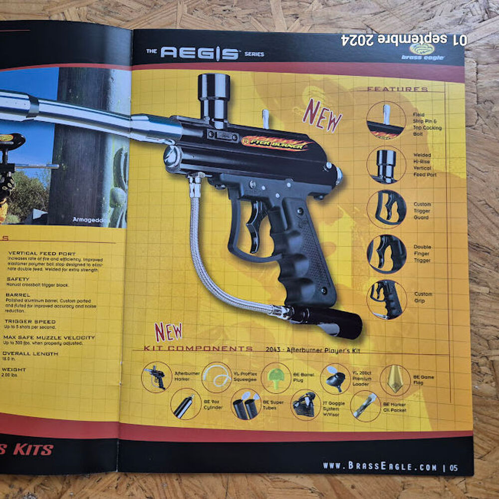 Premier catalogue des mod&egrave;les de marqueur peinture brass eag Sports