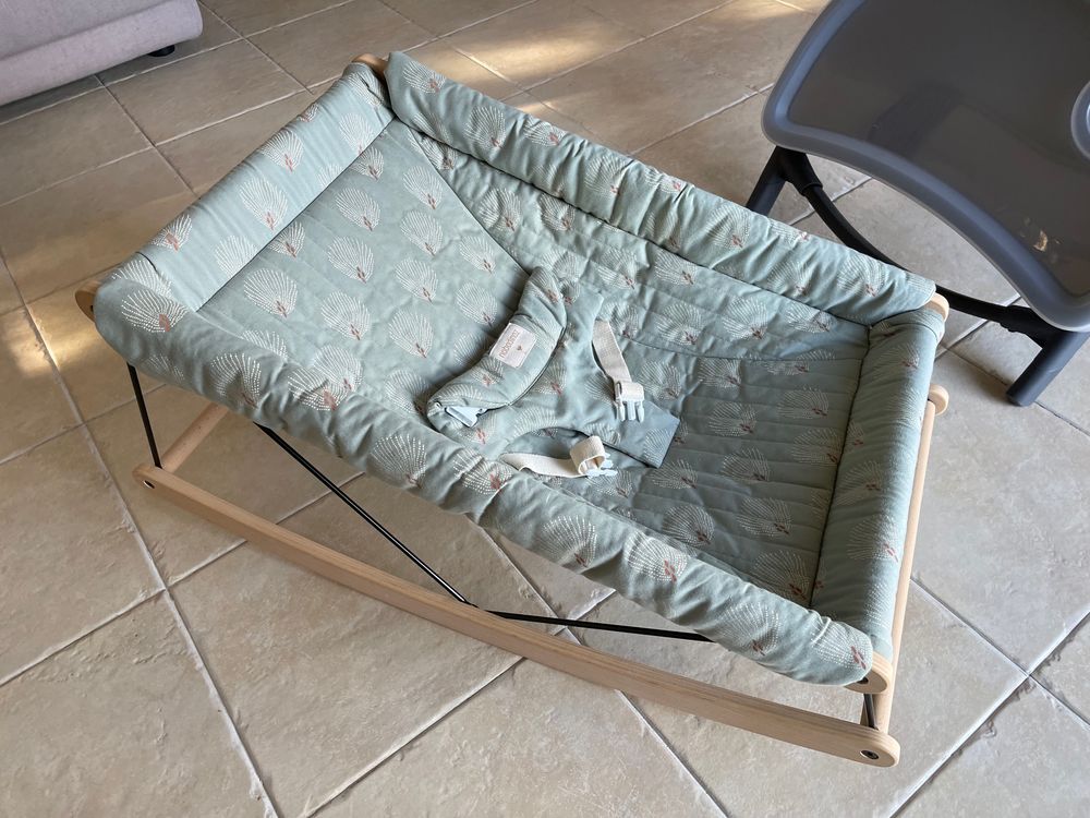 Transat b&eacute;b&eacute; Nobodinoz Growing Green Pu�riculture