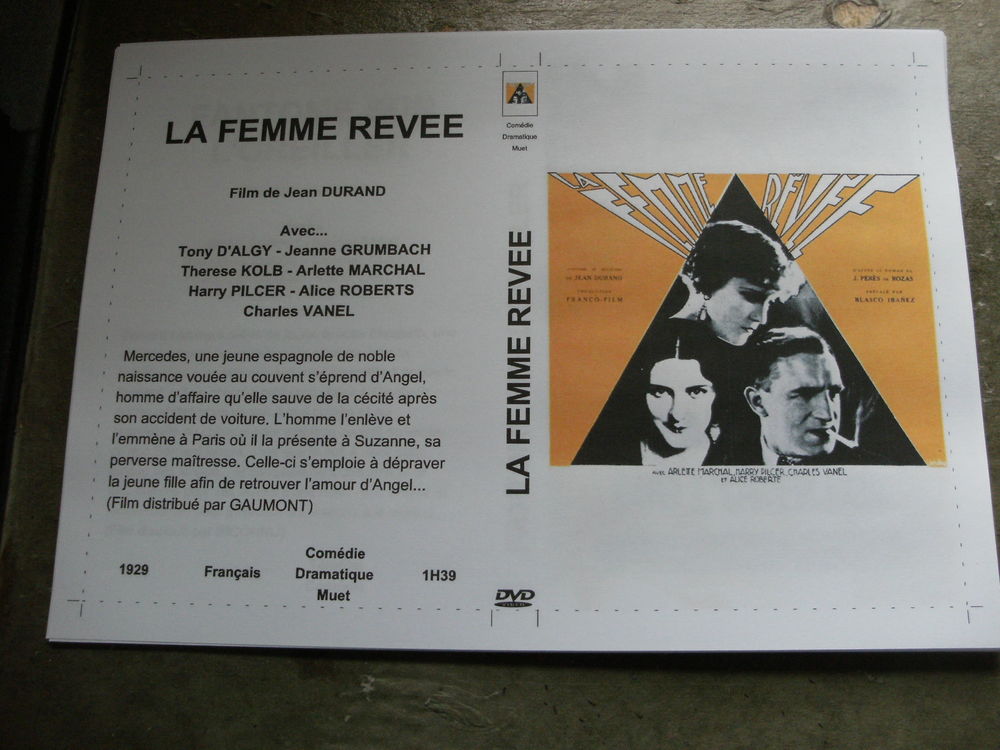 Film : " La femme revee " DVD et blu-ray