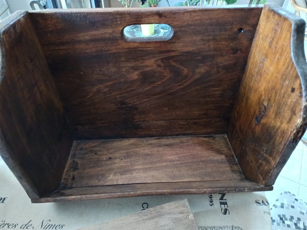 2 caisses de Lavandi&egrave;res en bois massif teint&eacute; Décoration