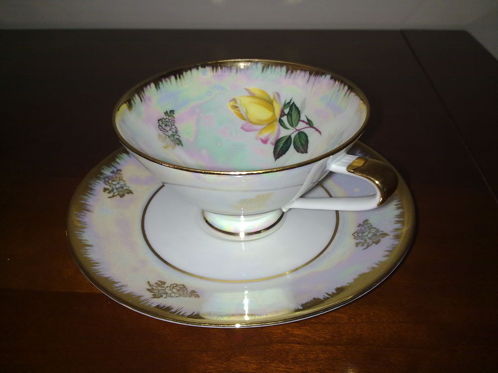 service &agrave; th&eacute; porcelaine individuel vintage Décoration