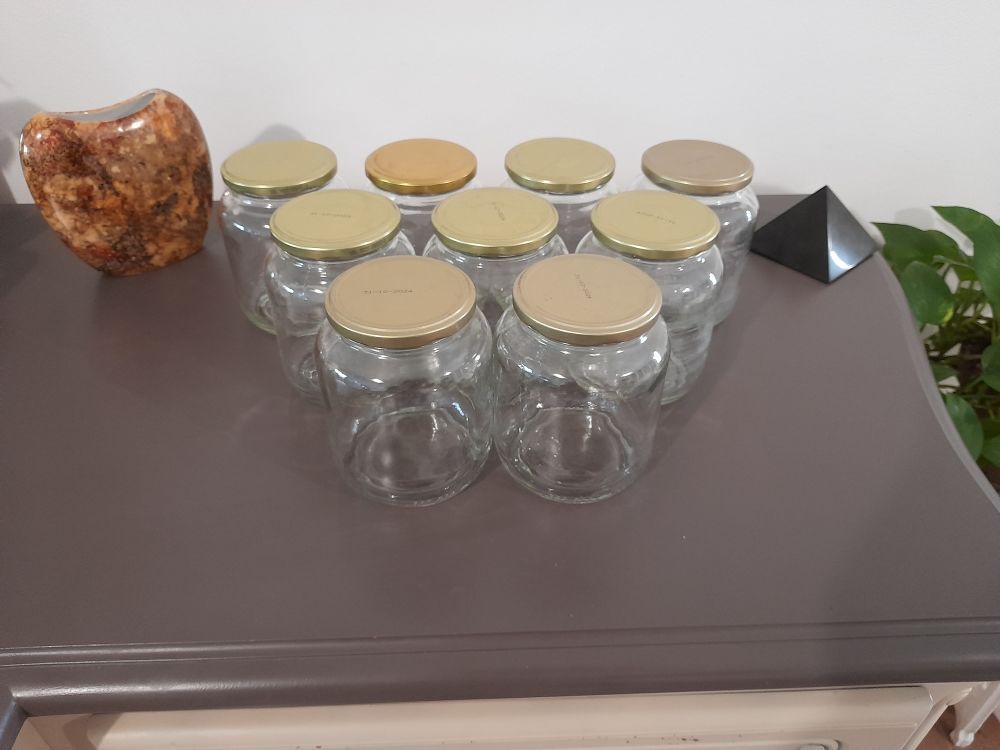 lot de bocaux en verre 720 ml pour conserves, confitures... Jardin