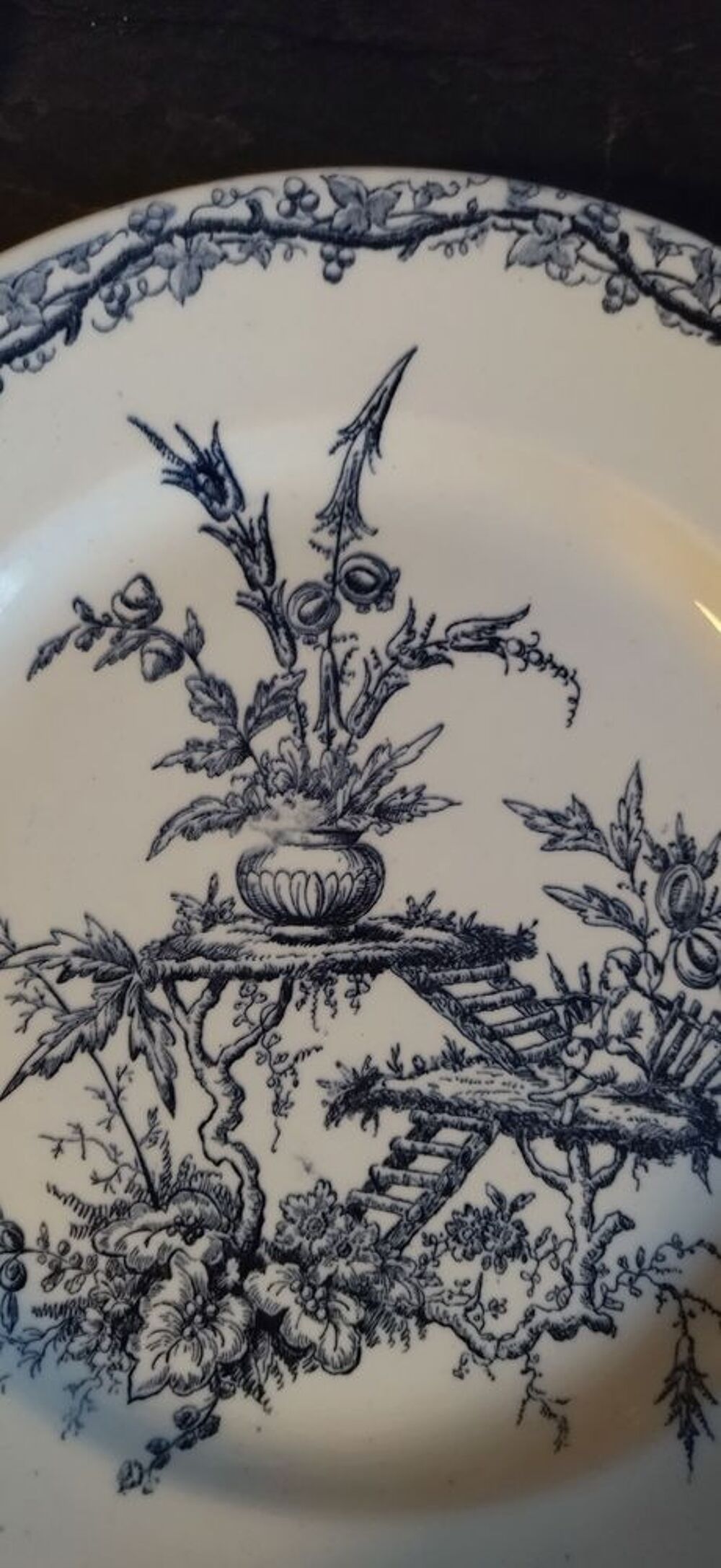 Assiette d&eacute;corative 1930 environ Décoration