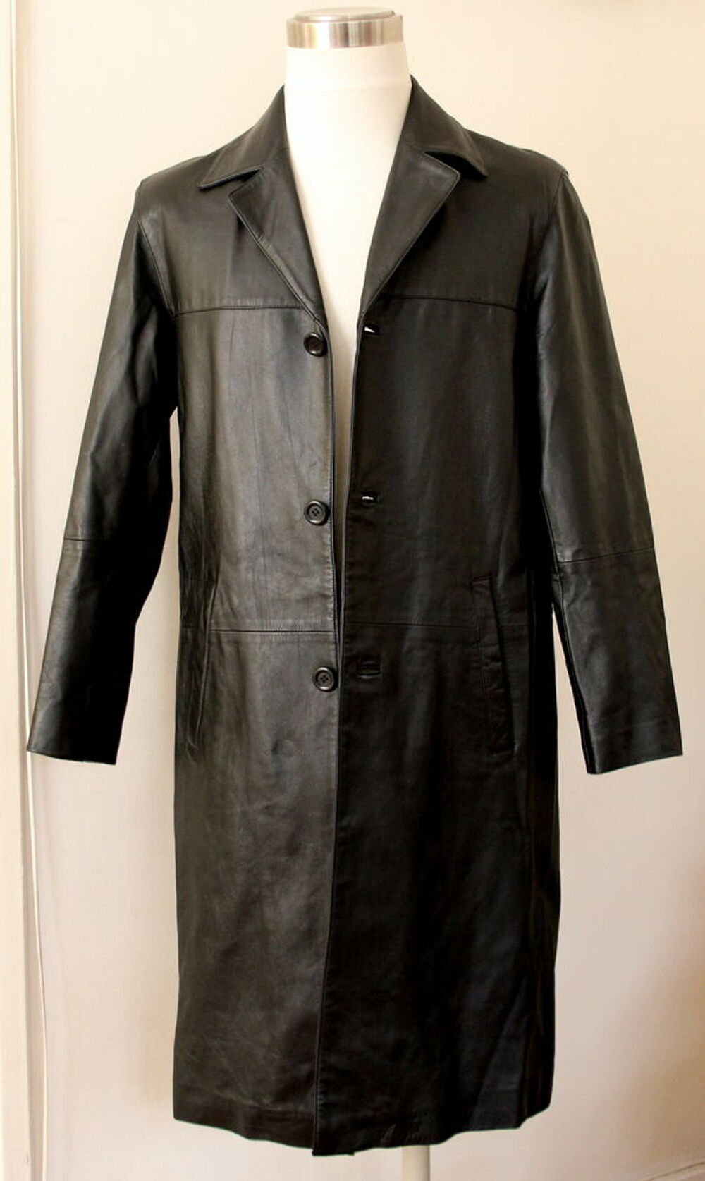 Manteau cuir noir OAKWOOD T.S ou T.48 Fr Vêtements