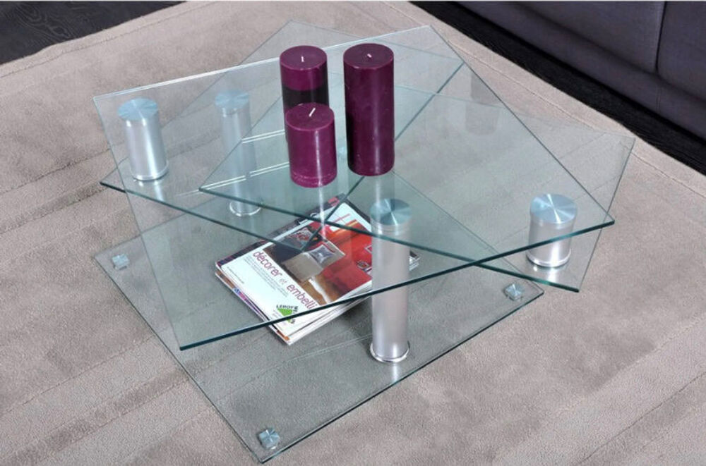 table basse en verre Meubles