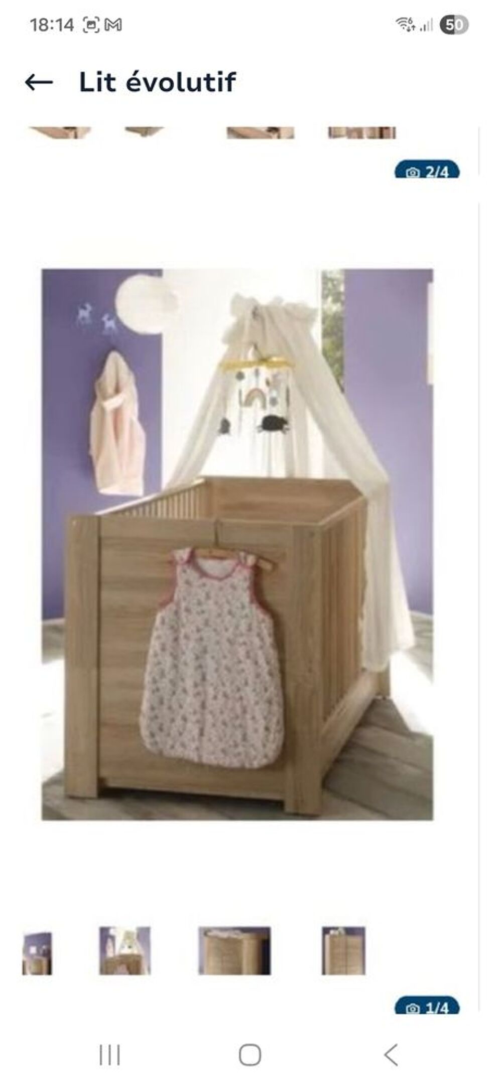 Lit &eacute;volutif Mobilier enfants