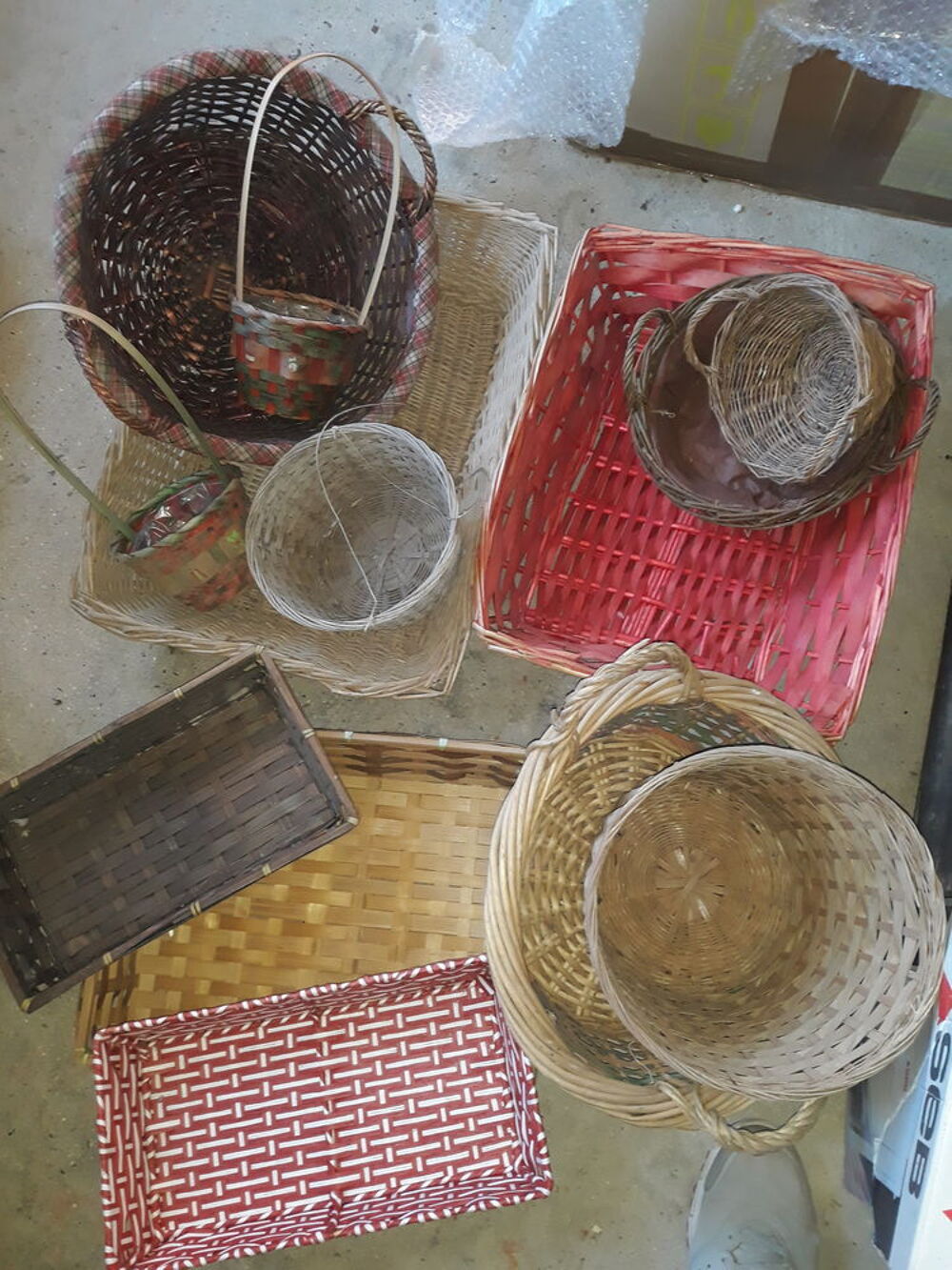 paniers d'osier
Décoration
