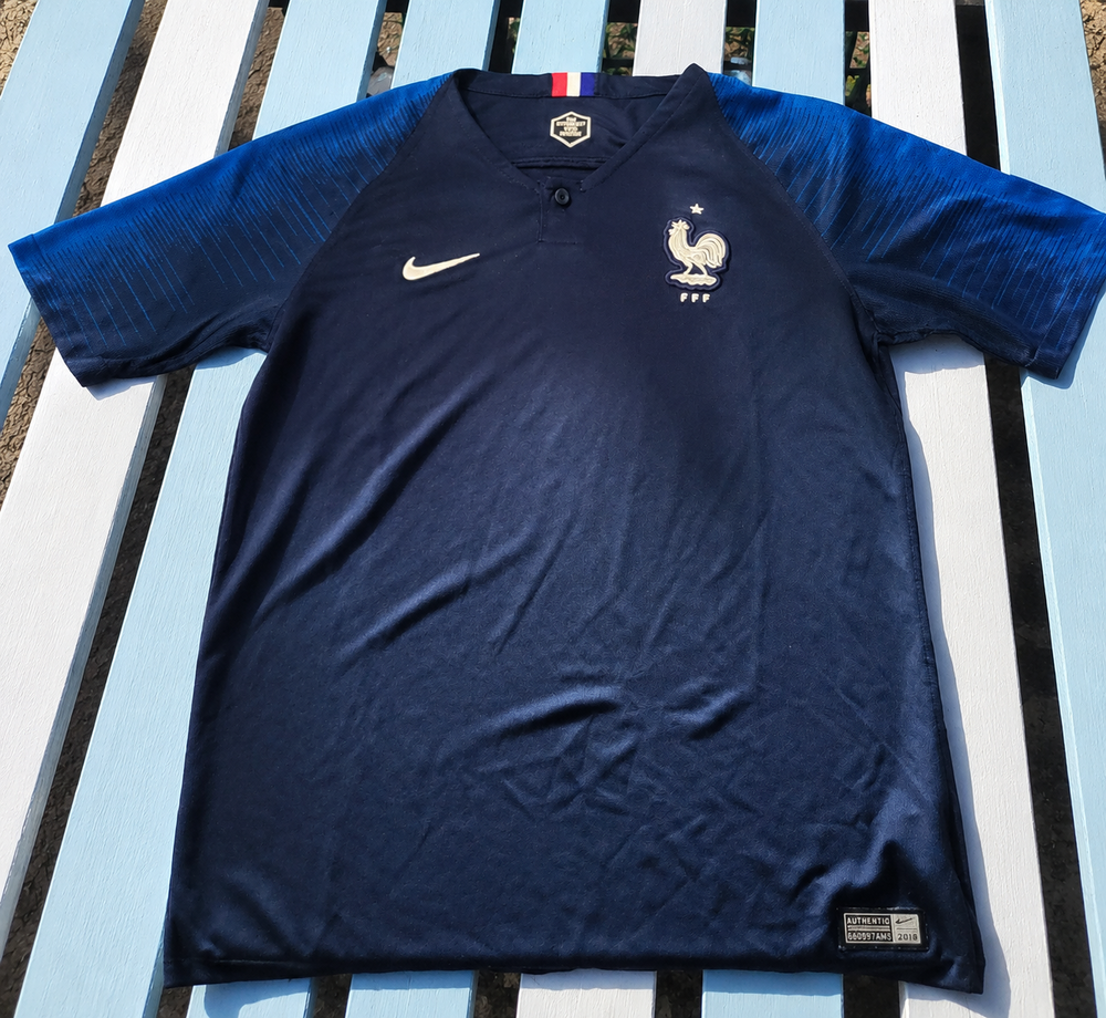 Maillot &Eacute;quipe de France 2018 Nike FFF Dri-FIT Bleu Marine Vêtements
