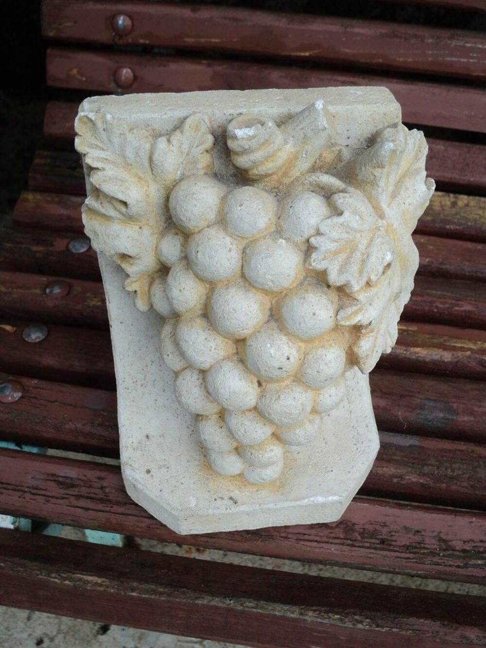 Sculpture Grappe de Raisin Vigne Cave Sign&eacute; Delaroche Décoration