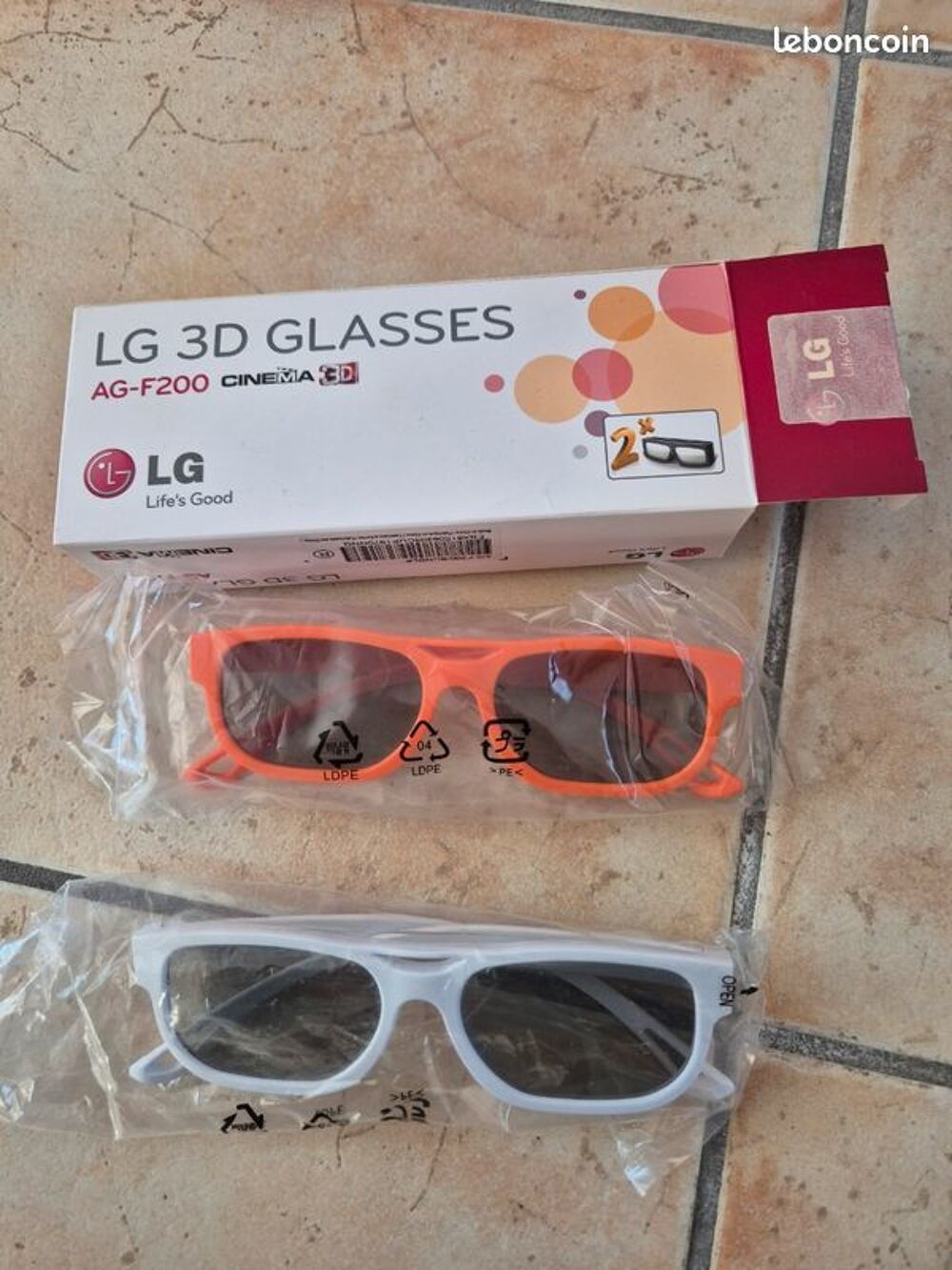 2 lunettes 3D LG Photos/Video/TV