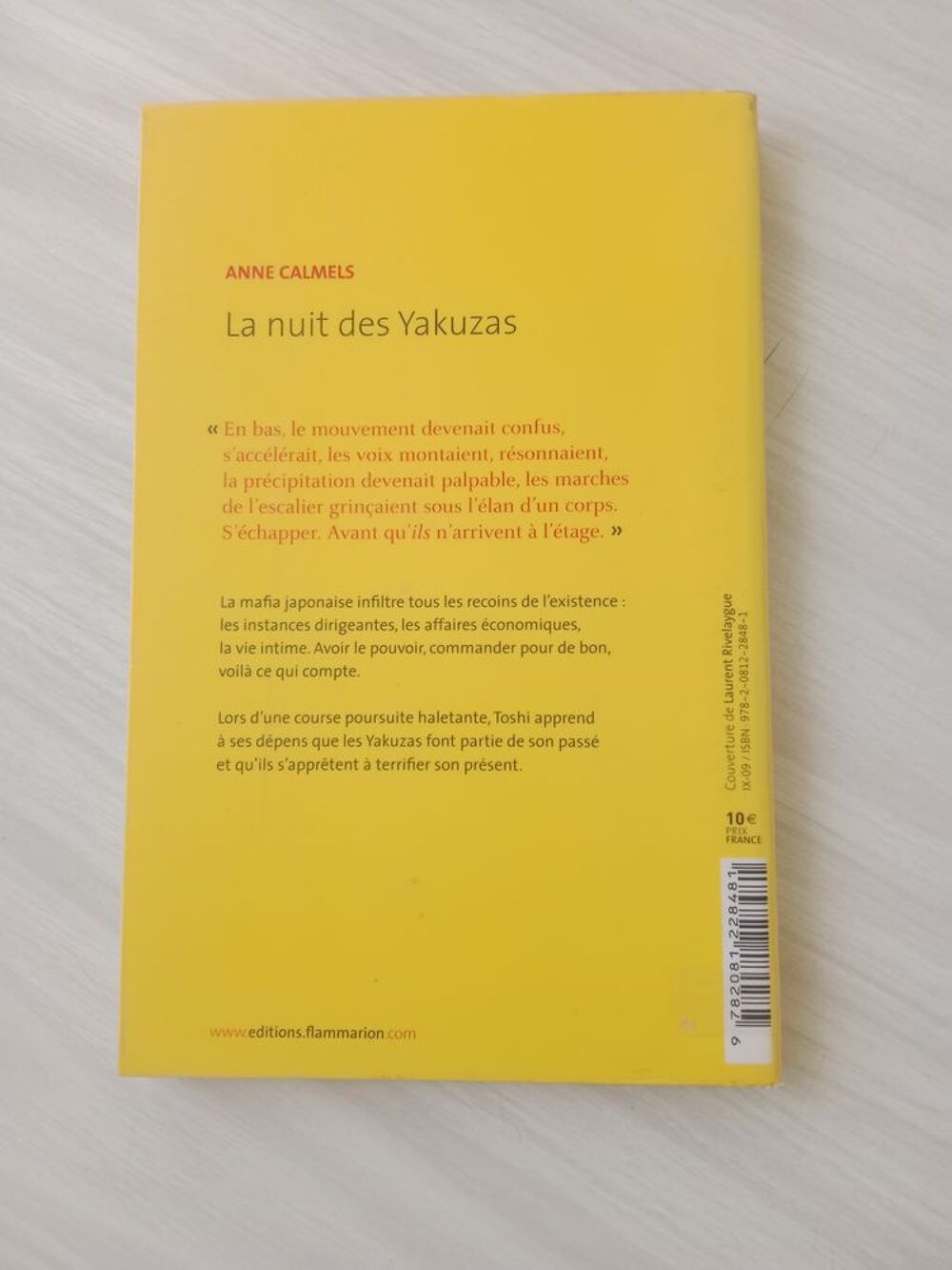 La nuit des Yakuzas - Anne Calmels Livres et BD