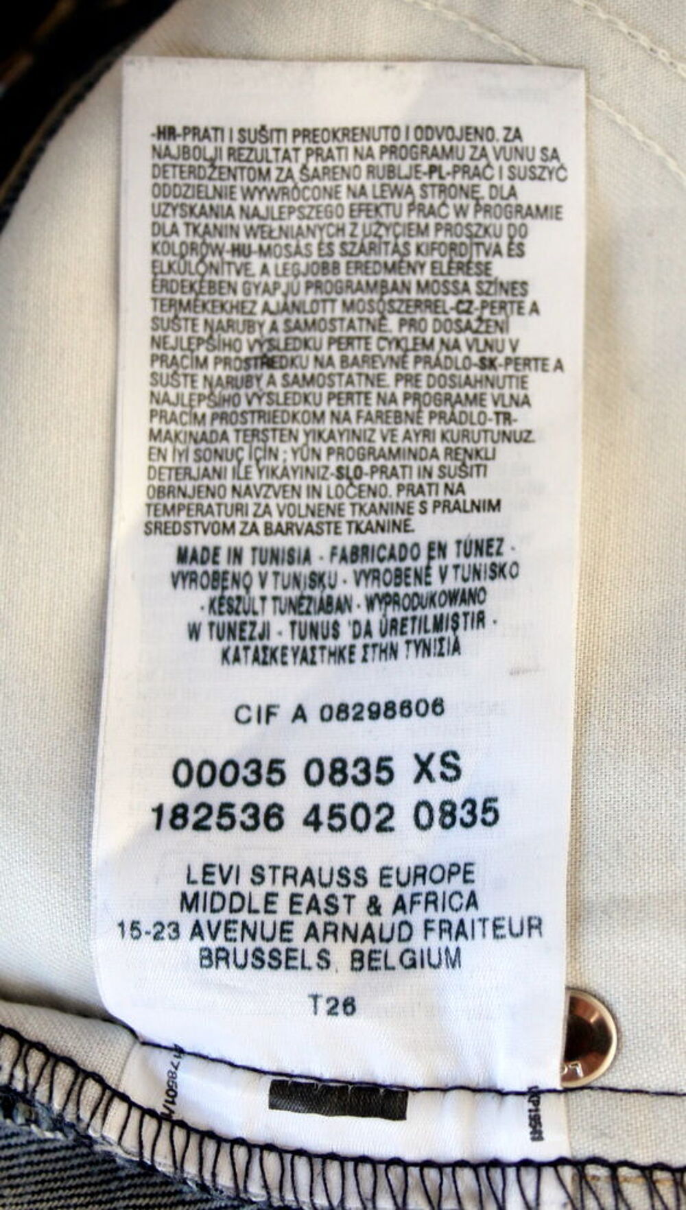 Jupe longue denim LEVIS T.S Vêtements