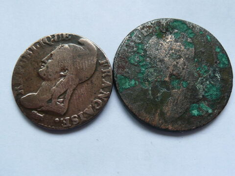 Lot de 2 pi�ces Dupr� l'an 4 A et l'an 5 R 30 Bordeaux (33)