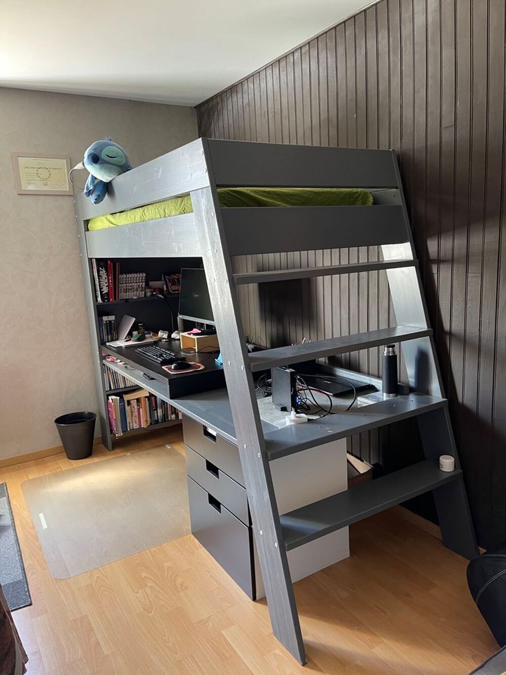 LIT BUREAU EN BOIS Meubles