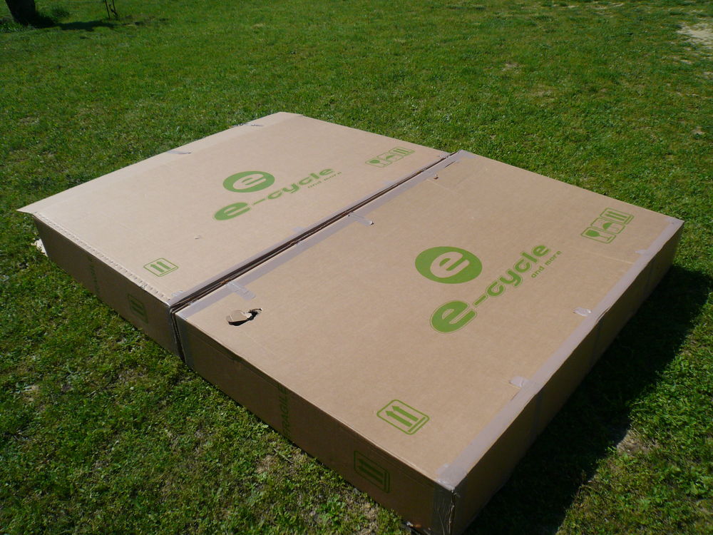 Grands cartons emballage v&eacute;lo Bricolage