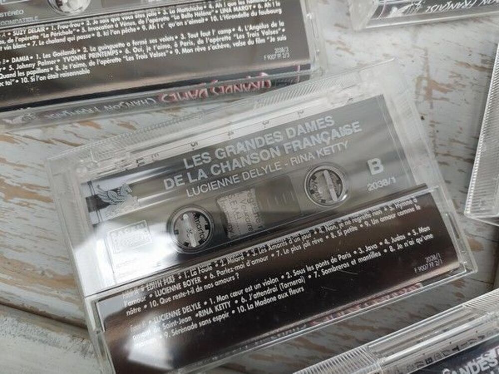 5 Cassettes Audio Les Grandes Dames de la Chanson Fran&ccedil;aise CD et vinyles
