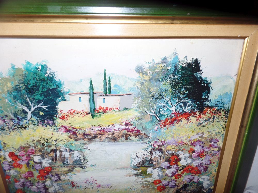 TABLEAU HUILE HST MARC VIGNERON PEINTRE ALSACIEN 