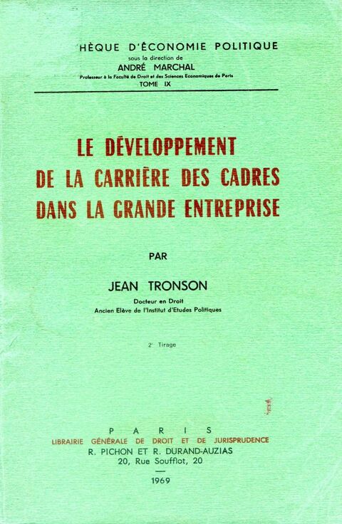 LE DEVELOPPEMENT DE LA CARRIERE DES CADRES DANS LA GRANDE  10 Rennes (35)