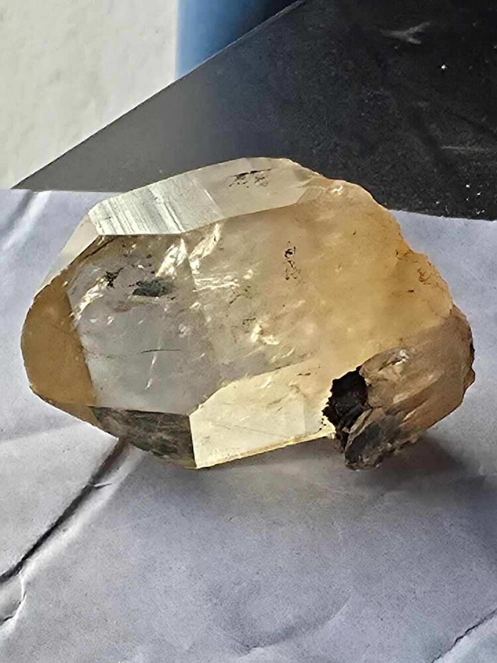Monocristal Citrine Naturelle du Congo 88g-Pierre de Collection 