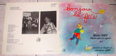 NICOLE RIEU CHANTE POUR LES ENFANTS N� 1 -RARE 33t d�dicac�  15 Tourcoing (59)