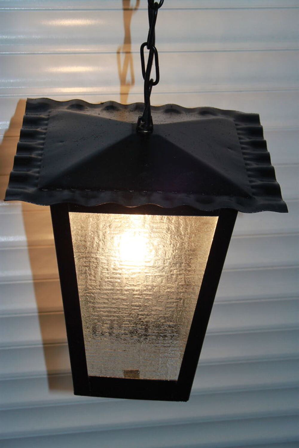 Lampe en fer forg&eacute; Décoration