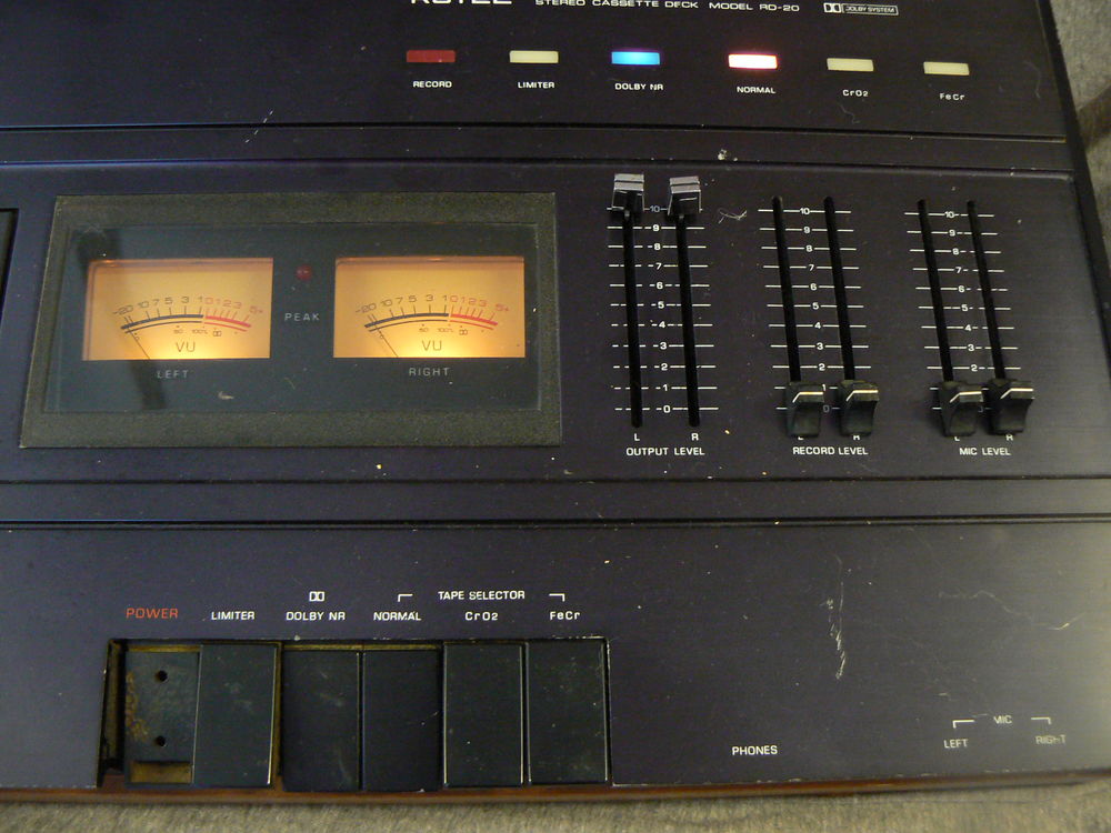 Rotel RD-20 lecteur K7 CD et vinyles