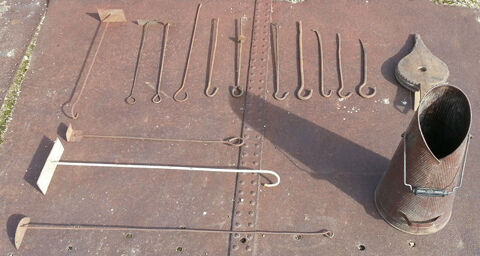 Tisonniers raclettes soufflet seau � charbon 49 Saint-Clair-sur-Galaure (38)