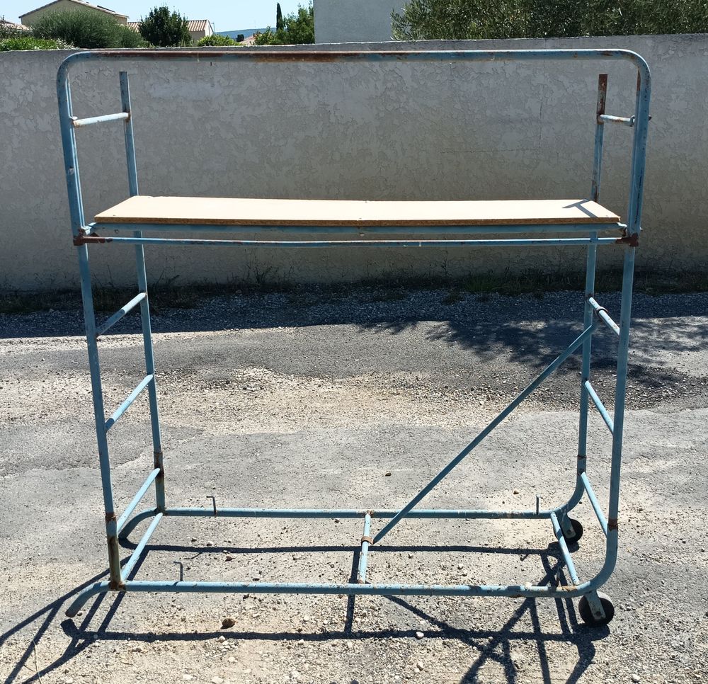 &eacute;chafaudage roulant Plateau bois tubulare acier Bricolage
