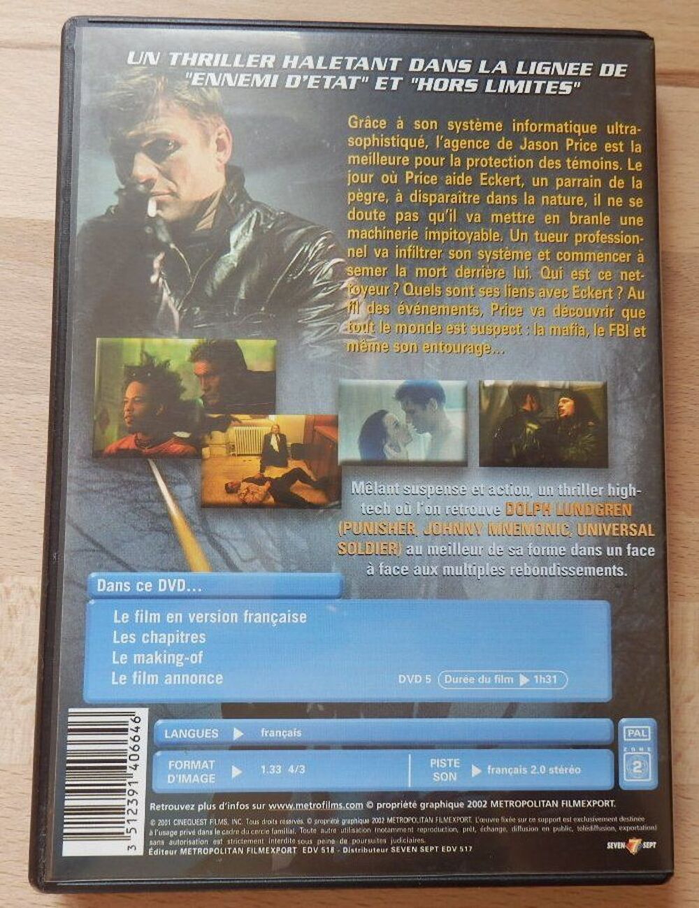 DVD : T&eacute;moins en sursis : Tr&egrave;s bon &eacute;tat DVD et blu-ray