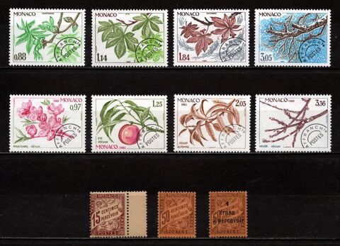 Lot de timbres Monaco Pr�os et taxes**, superbes 5 Cholet (49)