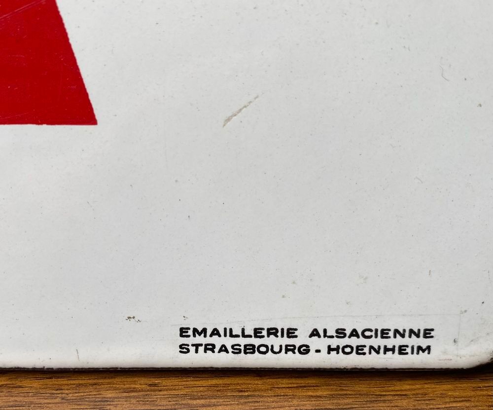 Plaque publicitaire &eacute;maill&eacute;e Phildar authentique 