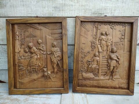 Anciens Panneaux de Bois Sculpt� Sc�nes de Genre
1 Loches (37)