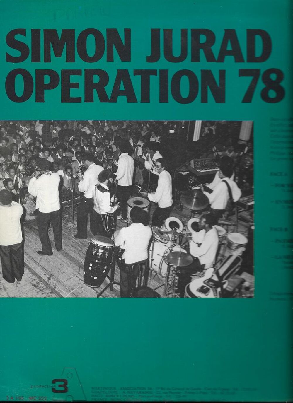 Vinyle 33T Simon Jurad &amp; Op&eacute;ration 78 Power CD et vinyles