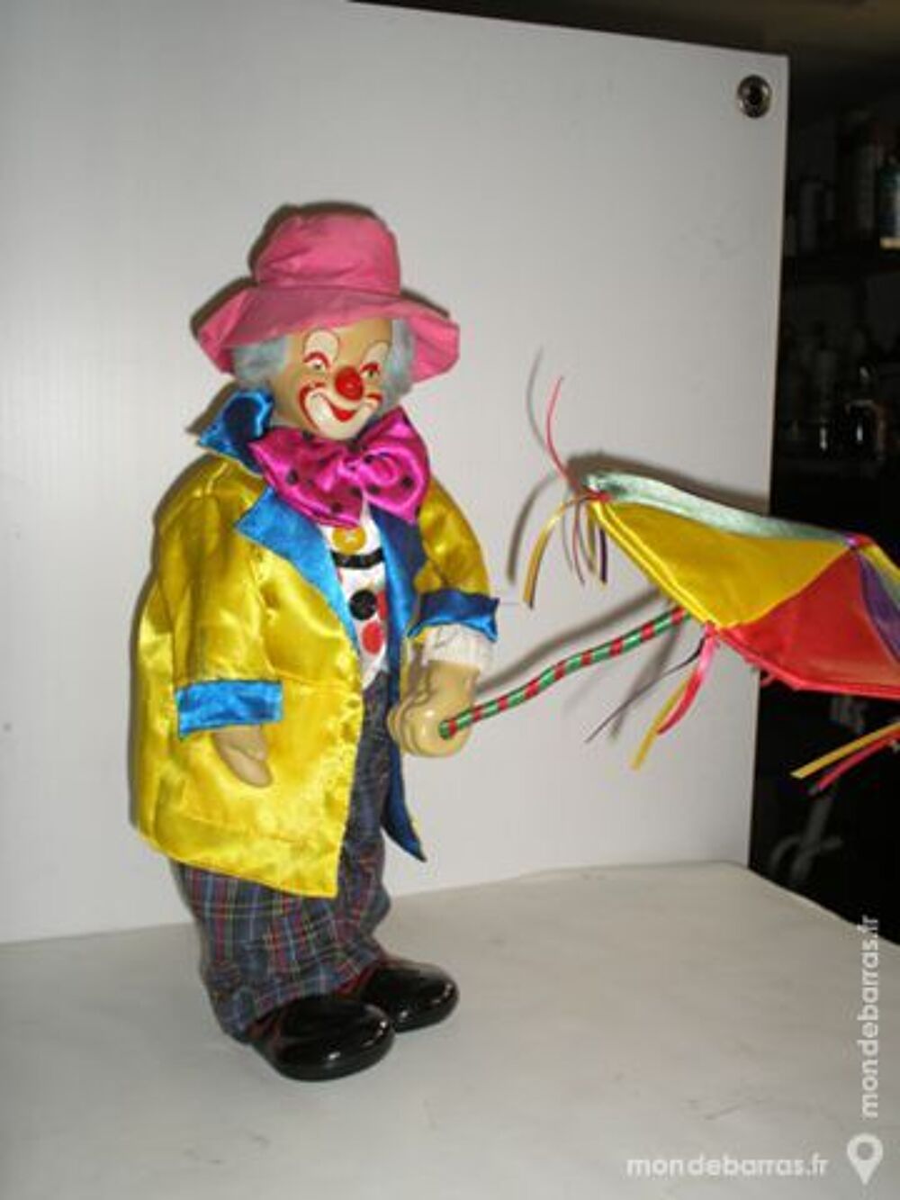 CLOWN MUSICAL ANCIEN MECANIQUE A CLEF Jeux / jouets