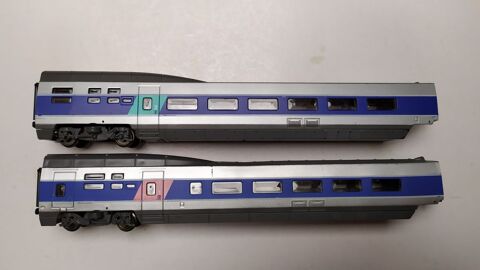 Train lectrique : 2 voitures voyageurs TGV Atlantique Jouef 14 Nantes (44)