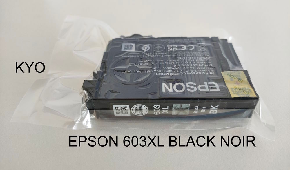 EPSON 603XL - cartouche encre Black Noir 8,9 ml C13T03A14010 Matériel informatique