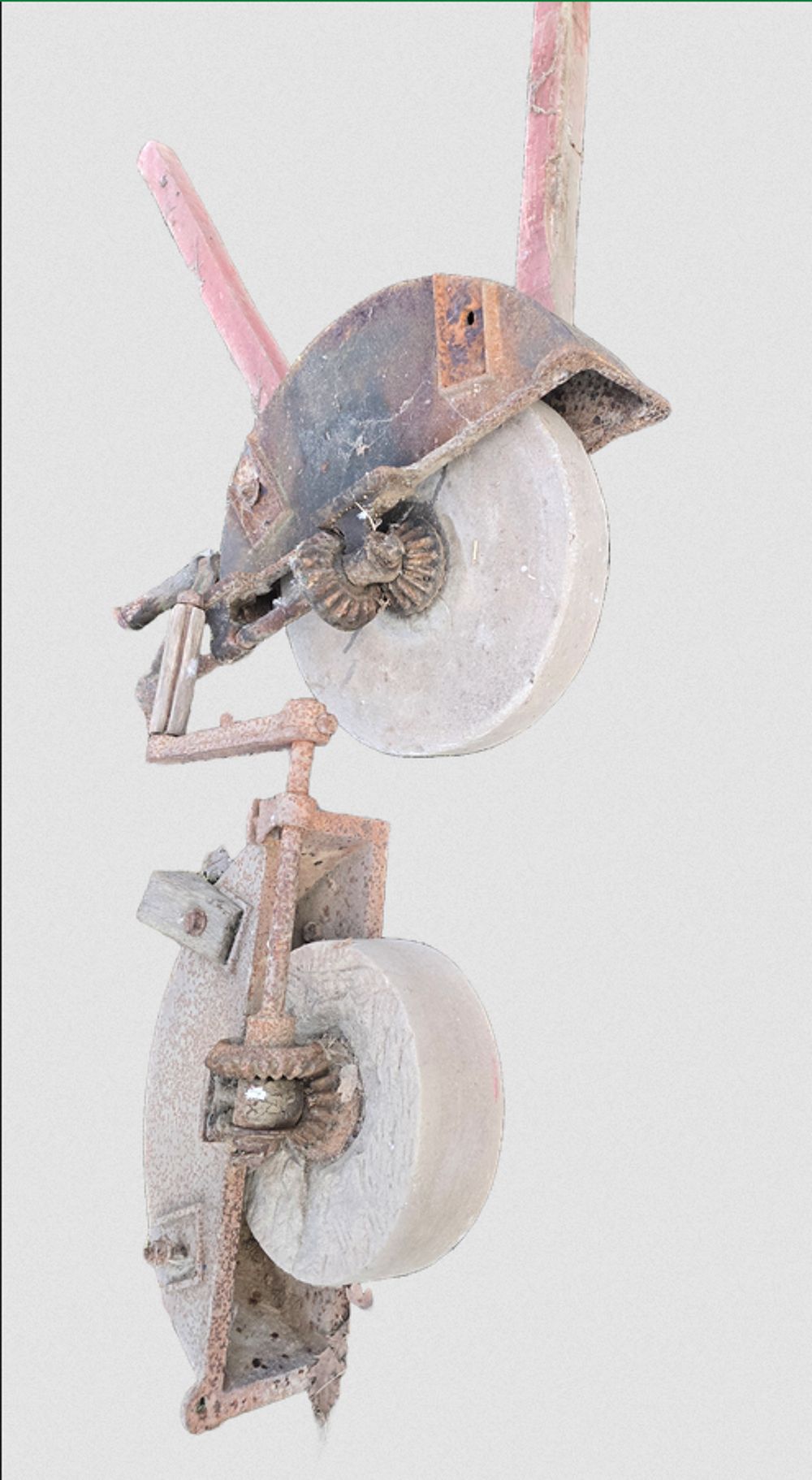 Trois meules en pierre Bricolage