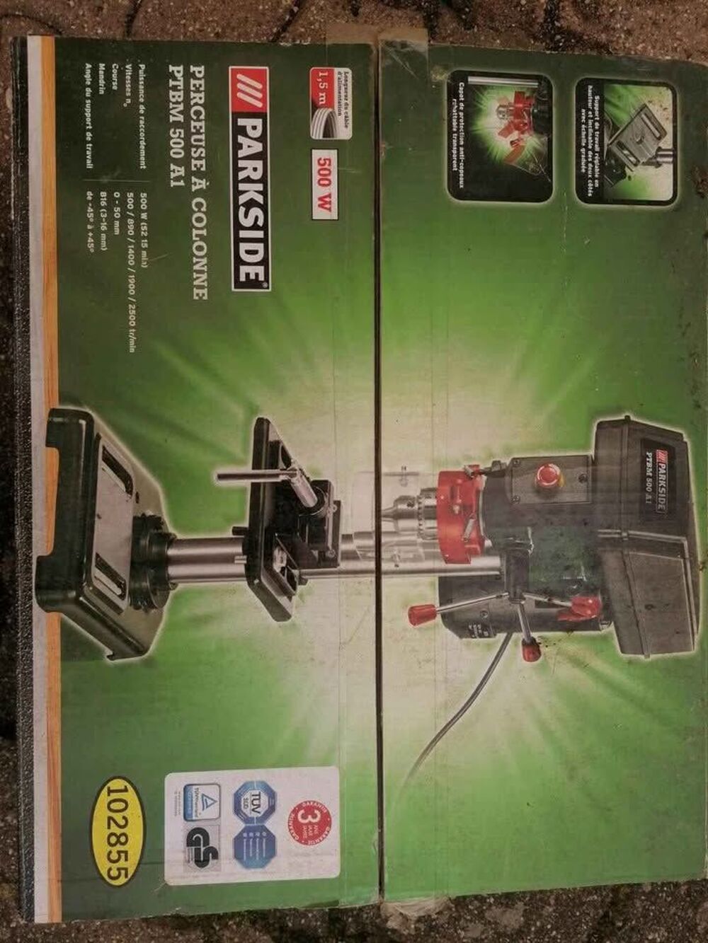 Neuve perceuse &agrave; colonne parkside PTBM 500A1 Bricolage